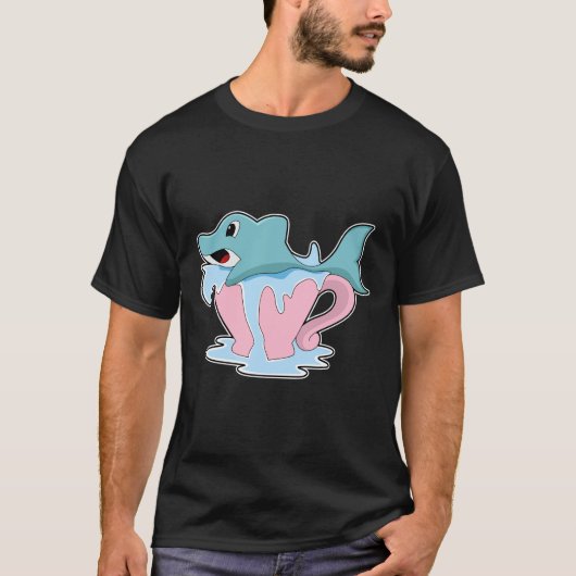 T-shirt Dauphin avec Coupe d'eau.PNG (Devant)