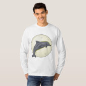 T-shirt Dauphin avec lune (Devant entier)