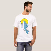 T-shirt Dauphin avec pneus Fitness (Devant entier)