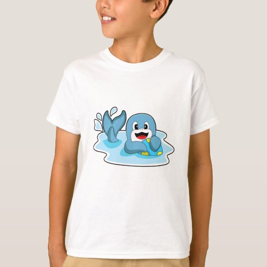 T-shirt Dauphin avec water polo (Devant)