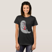T-shirt Dauphin Boire de la tasse (Devant entier)