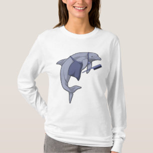 T-shirt Dauphin coiffeur au peigne