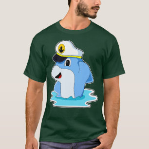 T-shirt Dauphin comme capitaine avec Casquette