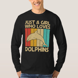 T-shirt Dauphin cool Pour Filles Maman Océan Animal Dauphi