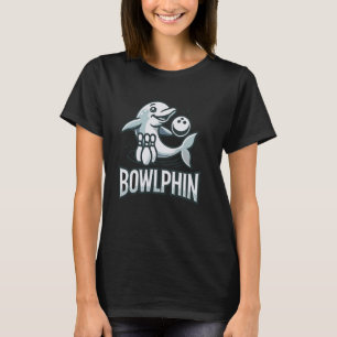 T-shirt dauphin de bowling drôle de pun bowlphin bowlers d