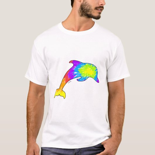 T-shirt Dauphin de colorant de cravate (Devant)
