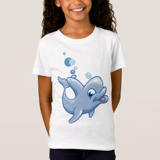 T-Shirt Dauphin de dessin adorable (Devant)