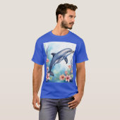 T-shirt Dauphin de mer (Devant entier)