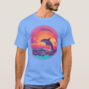 T-shirt Dauphin de style vintage famille 80s 90s