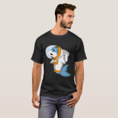 T-shirt Dauphin en astronaute avec costume (Devant entier)