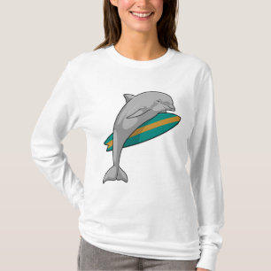 T-shirt Dauphin en surfeur avec Surfer