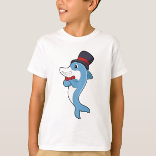 T-shirt Dauphin en tant que Gentleman avec Casquette