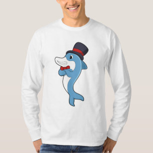 T-shirt Dauphin en tant que Gentleman avec Casquette