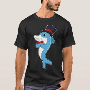T-shirt Dauphin en tant que Gentleman avec Casquette
