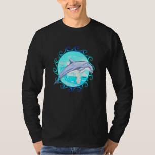 T-shirt Dauphin Jumping Ocean Conservation Sea Life