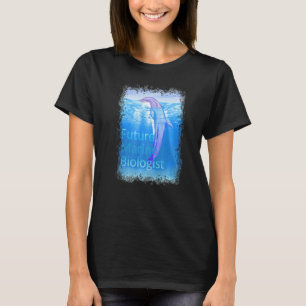 T-shirt Dauphin mignon Pour Le Biologiste Marine Du Futur