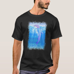 T-shirt Dauphin mignon Pour Le Biologiste Marine Du Futur