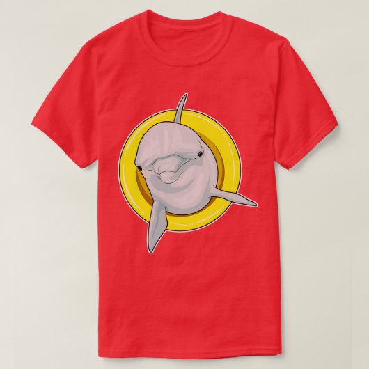 T-shirt Dauphin natation Lifebuoy (Design devant)