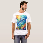 T-shirt Dauphin peint (Devant entier)