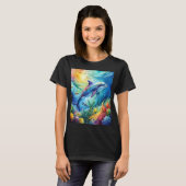 T-shirt Dauphin peint (Devant entier)