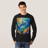 T-shirt Dauphin peint (Devant entier)