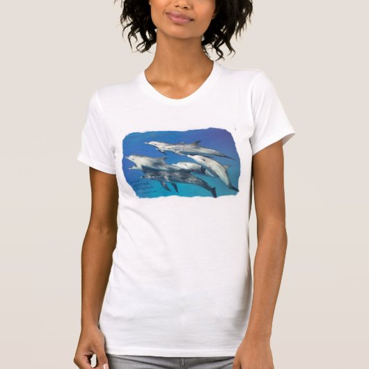 T-shirt dauphin repéré sauvage (Devant)