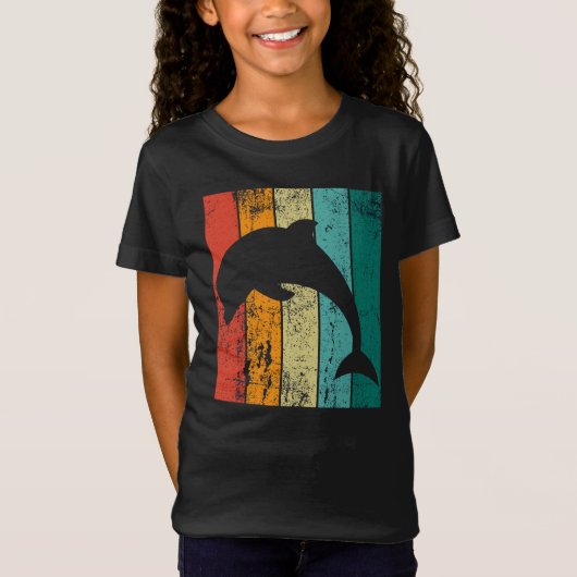 T-Shirt Dauphin rétro (Devant)