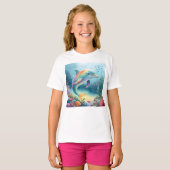 T-shirt Dauphin sous-marin (Devant entier)