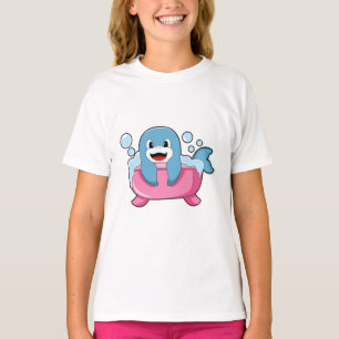 T-shirt Dauphin sur baignoire