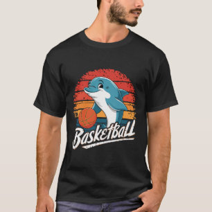 T-shirt Dauphin Vintage Jouant Sketch Dauphin Amoureux Cro