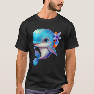 T-shirt Dauphins Baleines Plongée Océan Animaux de mer