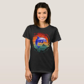 T-shirt Dauphins Créatures Marines Vintage (Devant entier)