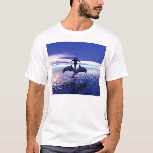 T-shirt Dauphins de début de la matinée (Devant)