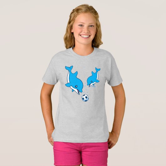 T-shirt Dauphins de football (Devant entier)