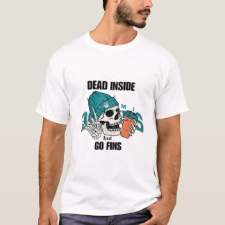 T-shirt Dauphins de football des dauphins de Miami