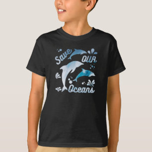 T-shirt Dauphins/Sauvez nos océans