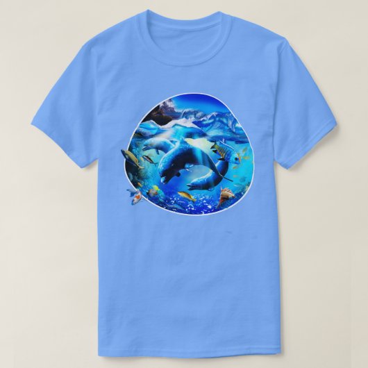 T-shirt Dauphins sous-marins 4 (Design devant)