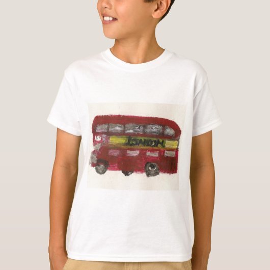 T-shirt d'autobus de Londres pour des enfants (Devant)