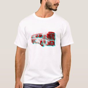 T-shirt d'autobus de transit à C.A. de la vieille