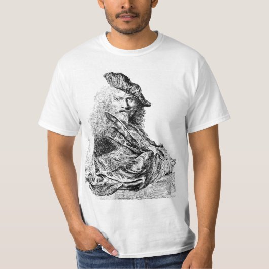 T-shirt d'autoportrait de Rembrandt (Devant)