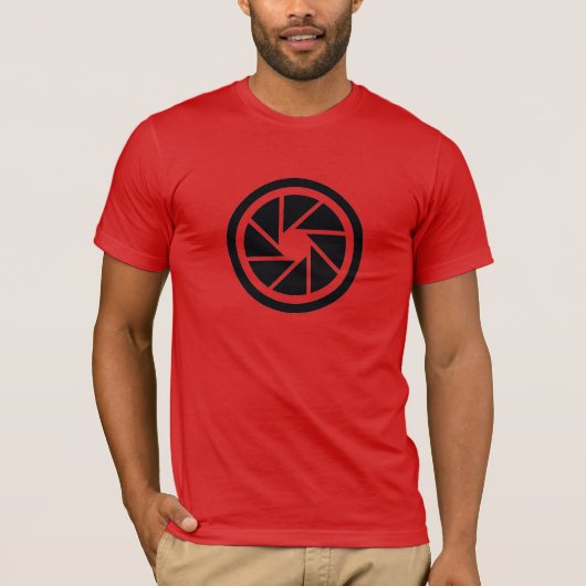 T-shirt d'avant de logo d'ouverture de photo (Devant)