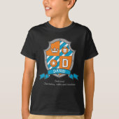 T-shirt David Boys D nom & signification chevaliers boucli (Devant)