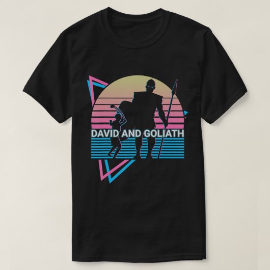 T-shirt David Et Goliath Chrétienté Chrétienté Rétro T-S (Design devant)