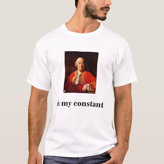 T-shirt David Hume est ma constante (Devant)
