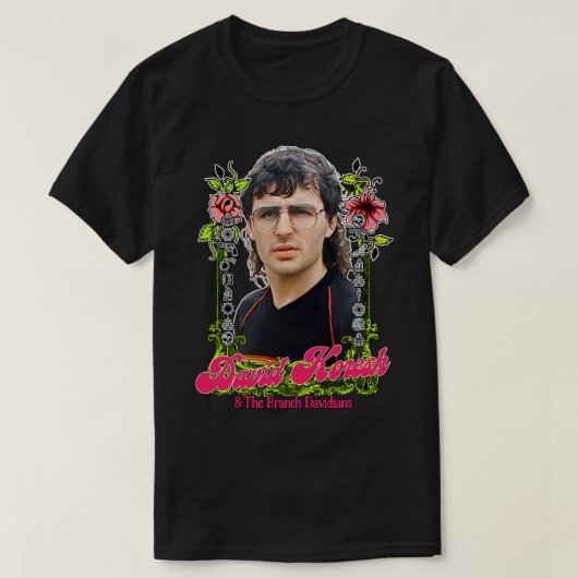 T-shirt David Koresh Retro Style Design (Design devant)