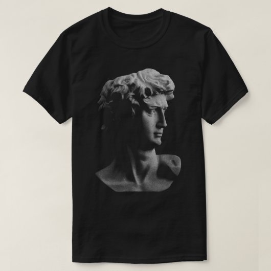 T-shirt David Michelangelo Roman Head Design (Design devant)