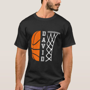 T-shirt David Nom Personnalisé Joueur Bysketbyll Joueur Gr