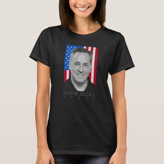 T-shirt David Sacks All In Podcast Co Hôte Investisseur Us (Devant)