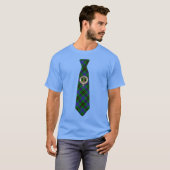 T-shirt Davidson Tartan Necktie w/Badge (Devant entier)