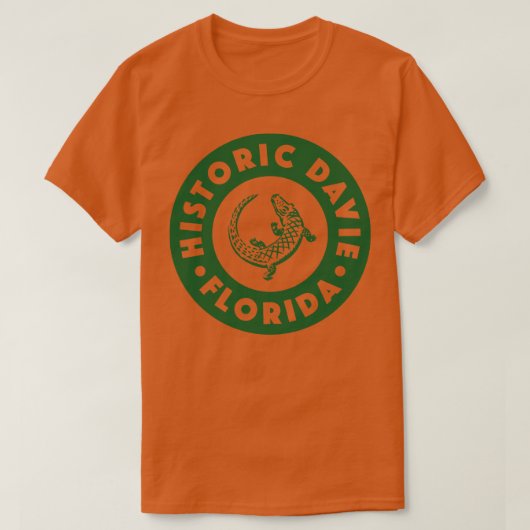 T-shirt Davie Florida Circle Green (Design devant)